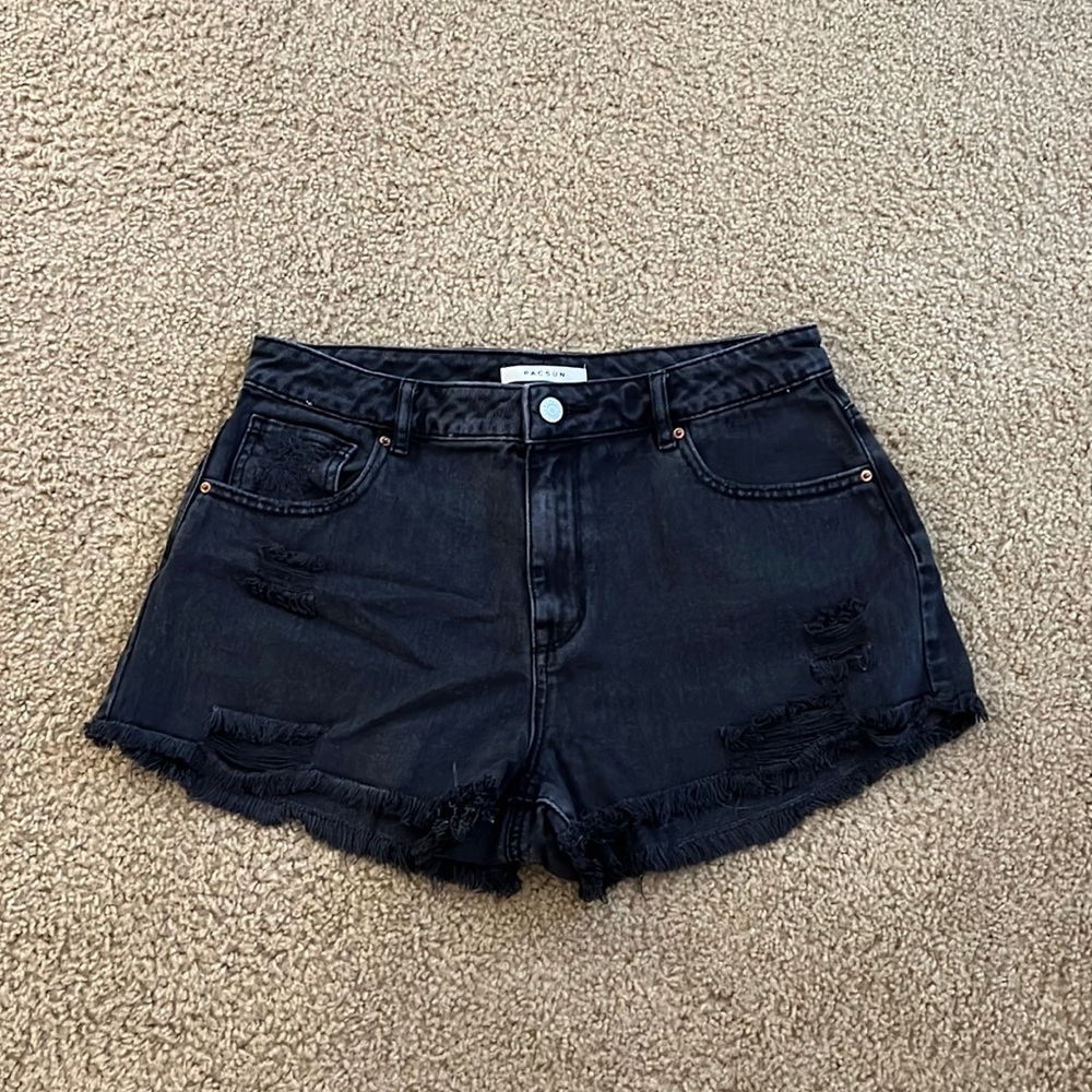 PacSun Black High Rise Festival Shorts Size 29
